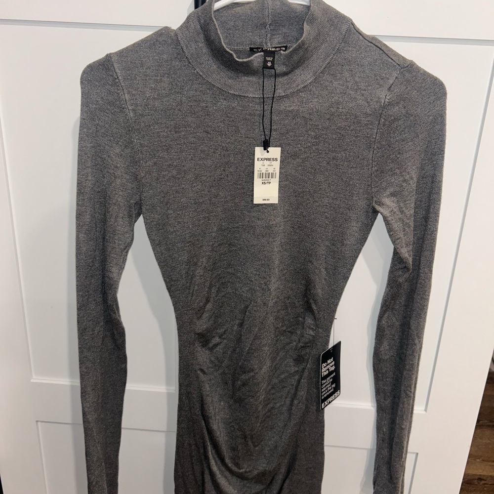 Express Charcoal Knit Top